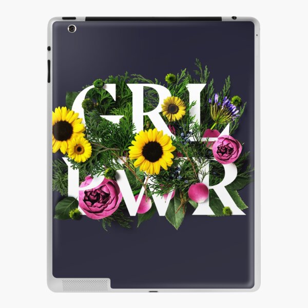 Girl Power Flowers iPad Skin