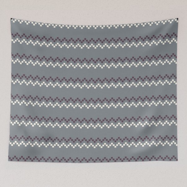Item preview, Patrón de Chevron Pixelated gris designed and sold by Poetic Patterns Studio.