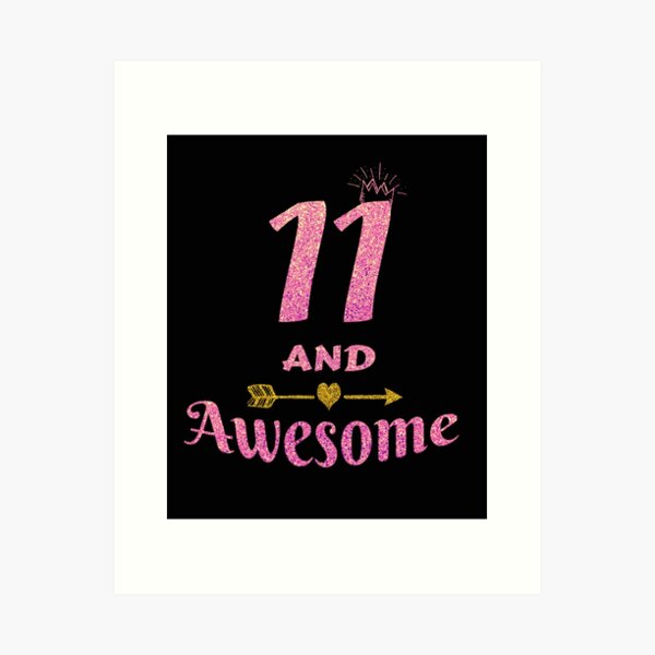 15th Birthday Gift for Teen Girl - 15 and Awesome Girls Gifts Art Print by  Grabitees