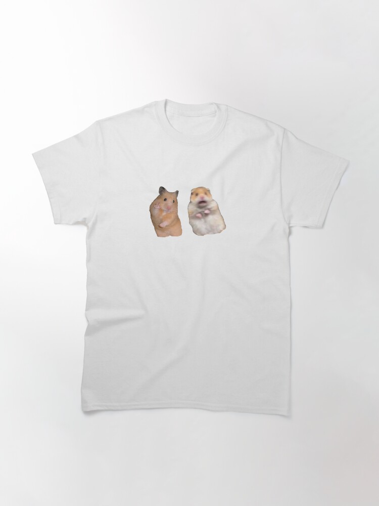 Alternate view of Peace Sign and Screaming Hamster Classic T-Shirt