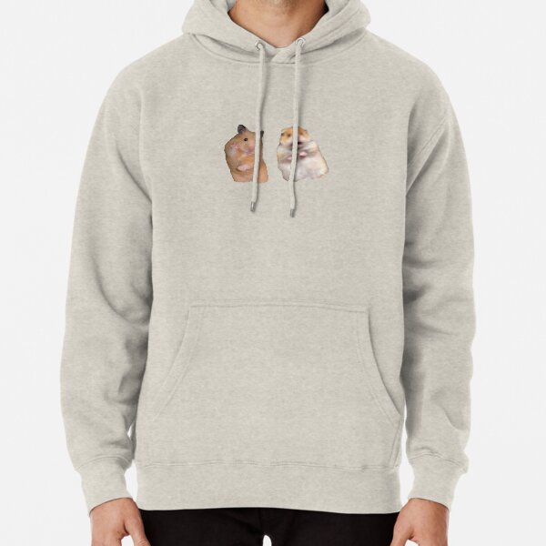 Peace Sign and Screaming Hamster Pullover Hoodie