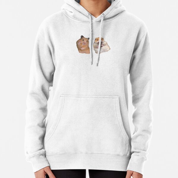Peace Sign and Screaming Hamster Pullover Hoodie