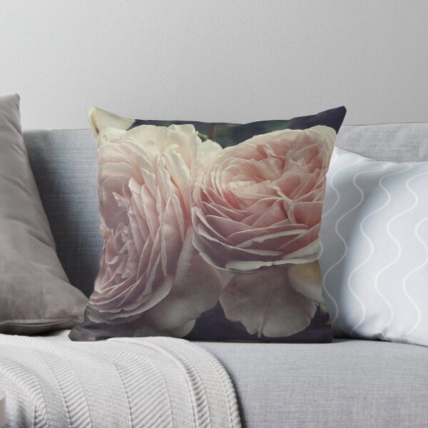 A Shropshire Lad - English Rose - Vintage Style Throw Pillow