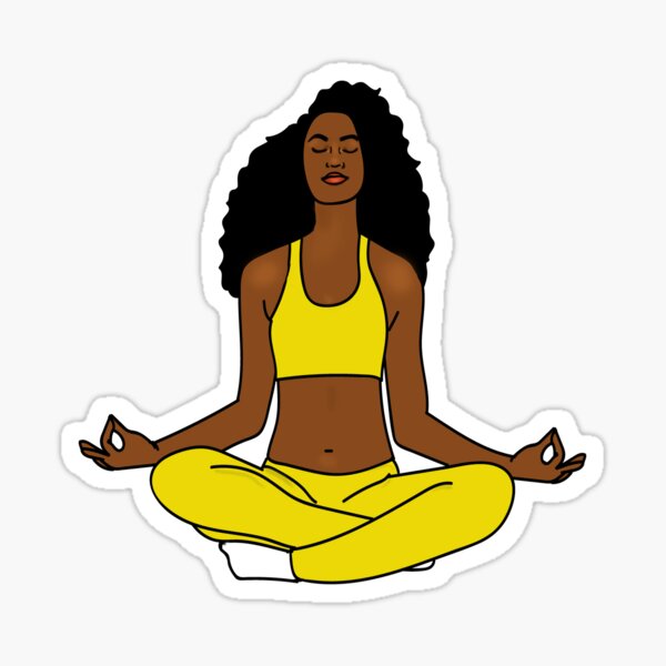Health and Wellness Chakra Art Afro Woman Fitness African American Bags Yoga Chakras Yoga Mat Black Yogi Yoga Poses Bag