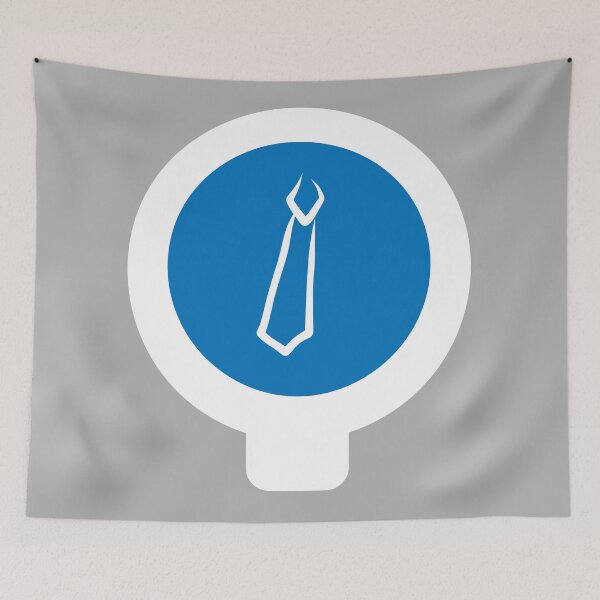 Item preview, Tie icon Blue and White designed and sold by sigdesign.