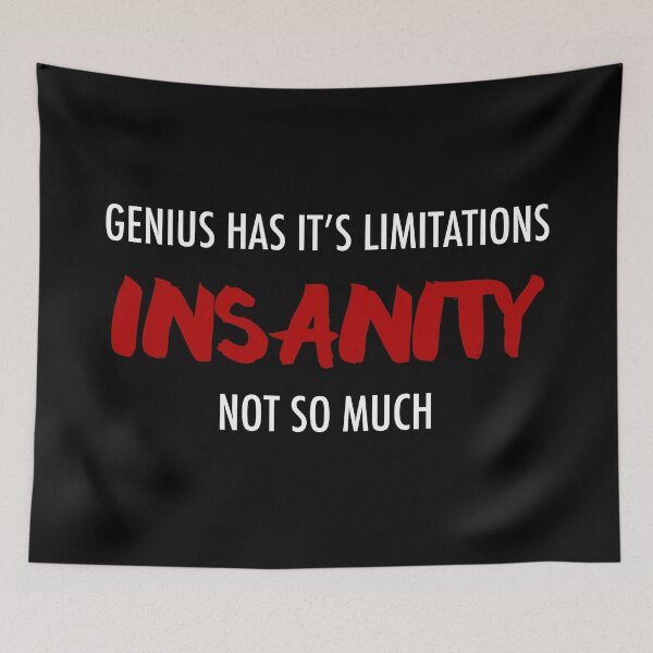 Item preview, Genius Has It's Limitations Dark Theme designed and sold by Bad-Llama.