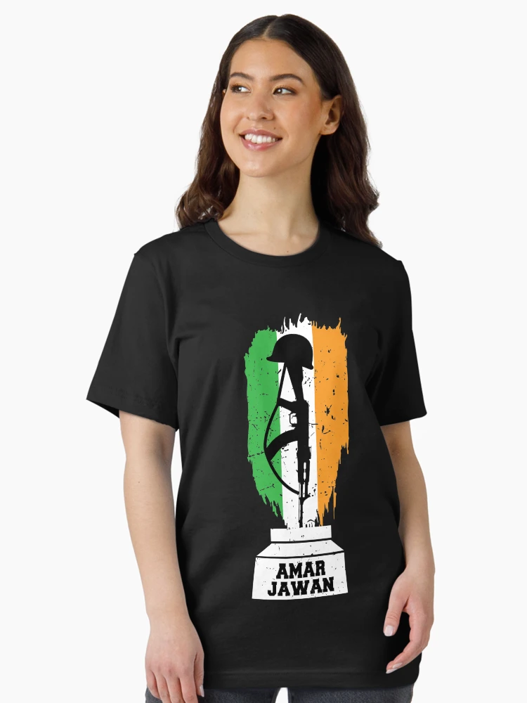I Love Indian Army Amar Jawan Patriotic Jai Hind T-shirt