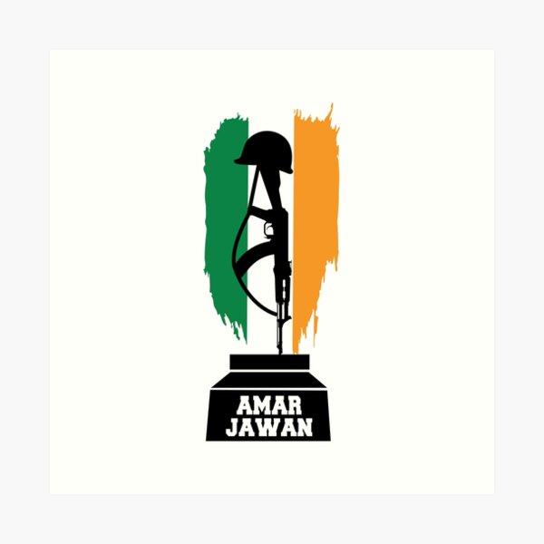 I Love Indian Army Amar Jawan Patriotic Jai Hind T Shirt Art Print By Alltheprints Redbubble