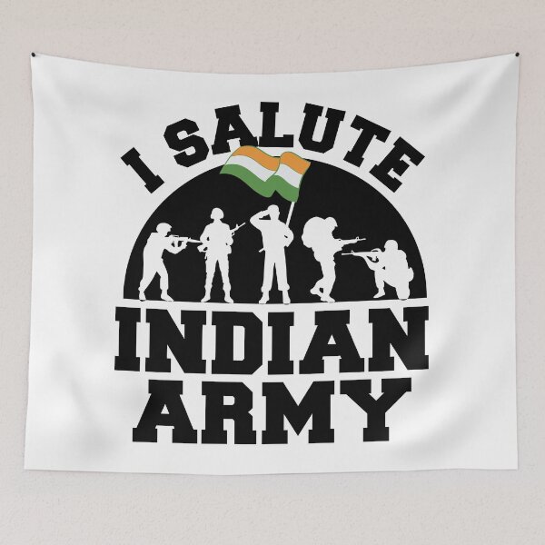 Item preview, I Salute Indian Army Patriotic Indian t-shirt designed and sold by alltheprints.