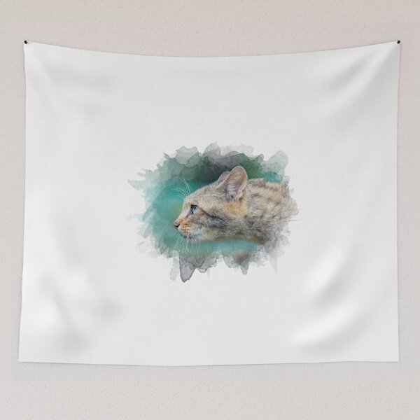 Item preview, Wild forest cat designed and sold by Pearcatprod.