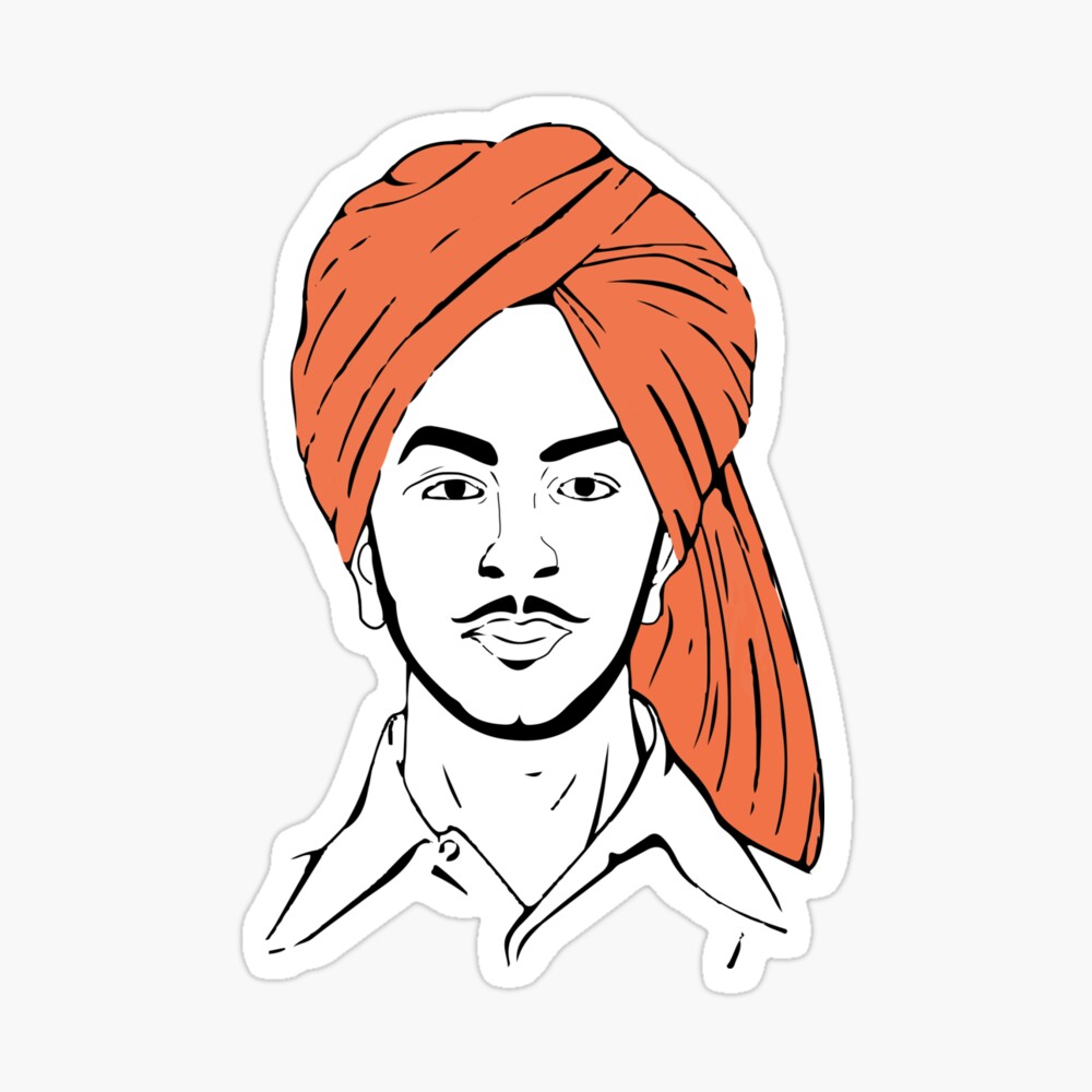 Bhagat Singh (Freedom Fighter) drawing | Pencil Sketching Tutorial