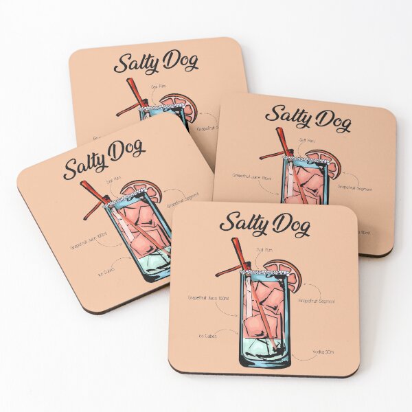 Item preview, Salty Dog Cocktail Recipe designed and sold by HuckleberryArts.