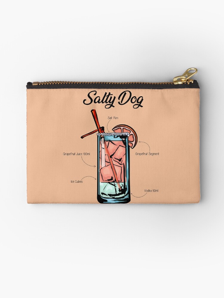 Bolsos de mano «Receta De Cóctel De Perro Salado» de HuckleberryArts |  Redbubble