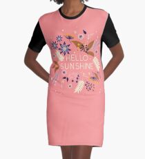 Hello Sunshine Graphic T-Shirt Dress