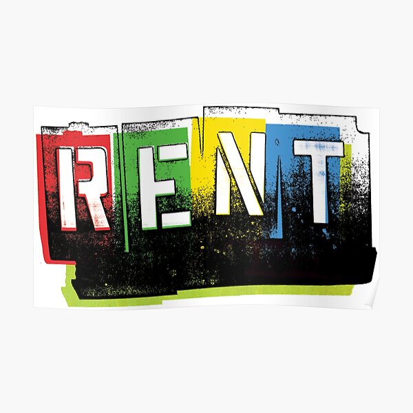 RENT: Broadway Musical Logo (Color) Poster