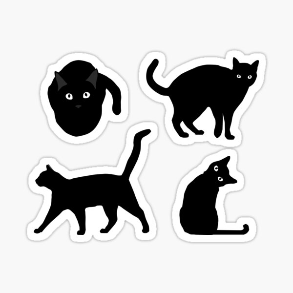 black cats Sticker