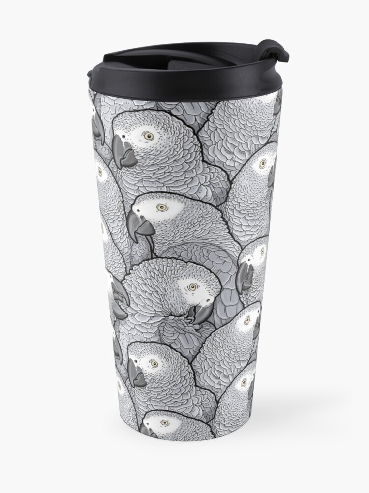 Alternate view of African Grey Parrots Travel Mug