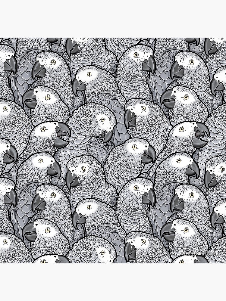 Thumbnail 2 of 2, Tote Bag, African Grey Parrots designed and sold by MaratusFunk.