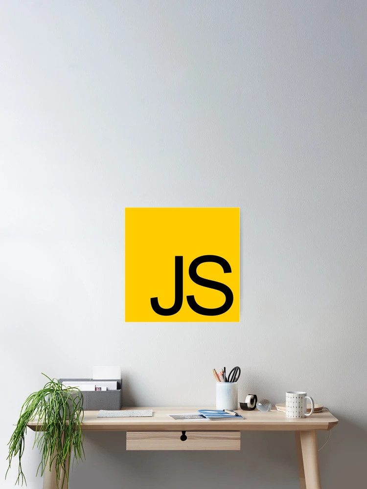 Imagen 2 de 3, Póster con la obra Logotipo de JavaScript, diseñada y vendida por archdesigner.
