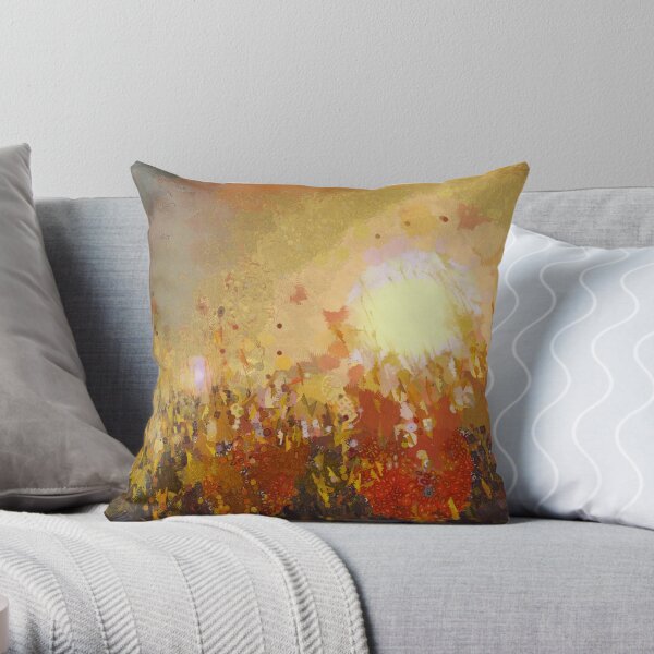 Autumn Sun Throw Pillow