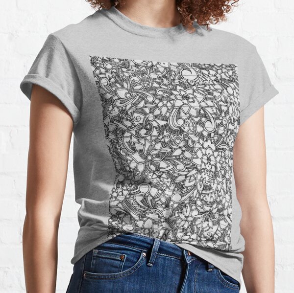 Floral Doodle Classic T-Shirt