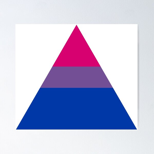 Item preview, Bisexual triangle flag designed and sold by Margotte.