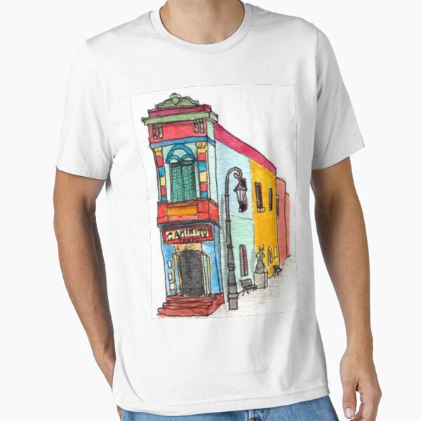 Camiseta esencial for Sale con la obra «Caminito-La Boca» de