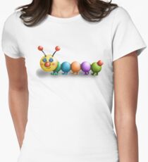 Glückliche Raupe Tailliertes T-Shirt
