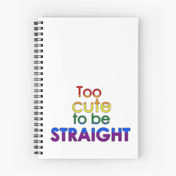 Item preview, Too cute to be straight - LGBT designed and sold by Margotte.
