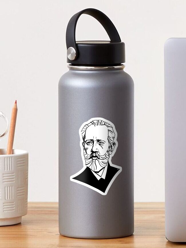 Thumbnail 1 of 3, Sticker, Pyotr Tchaikovsky designed and sold by irinaivanova.