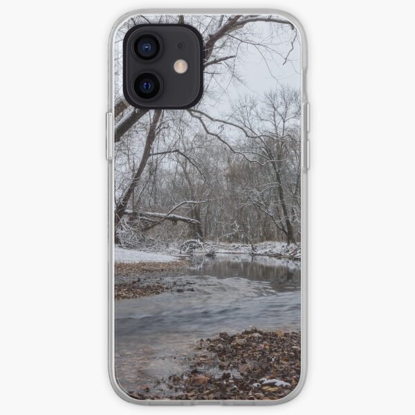 At Finley River In Winter iPhone Soft Case