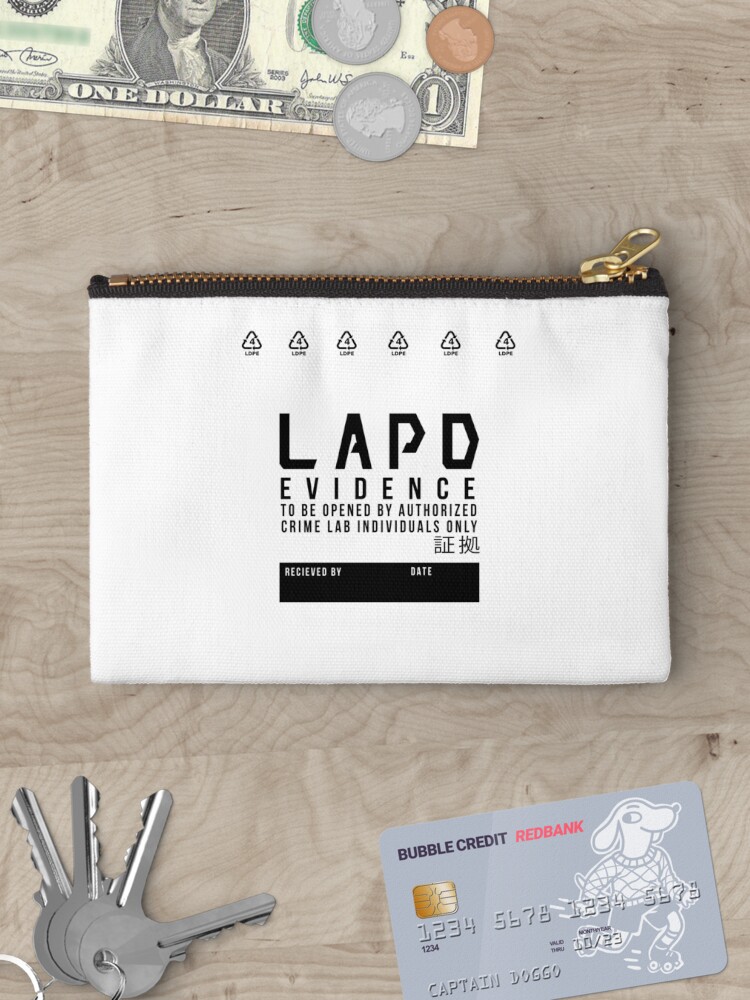 Evidence best sale zipper pouch