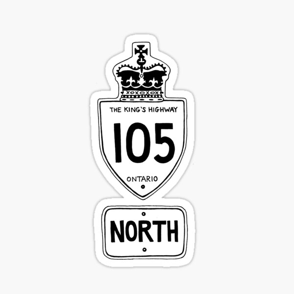 The Highway 105 Updated Sticker