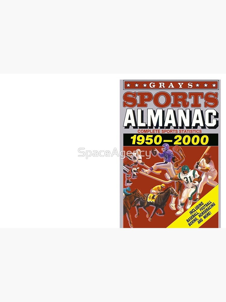 Carnet cartonné for Sale avec l'œuvre « Retour vers le futur GRAYS SPORTS  ALMANAC » de l'artiste SpaceAgency