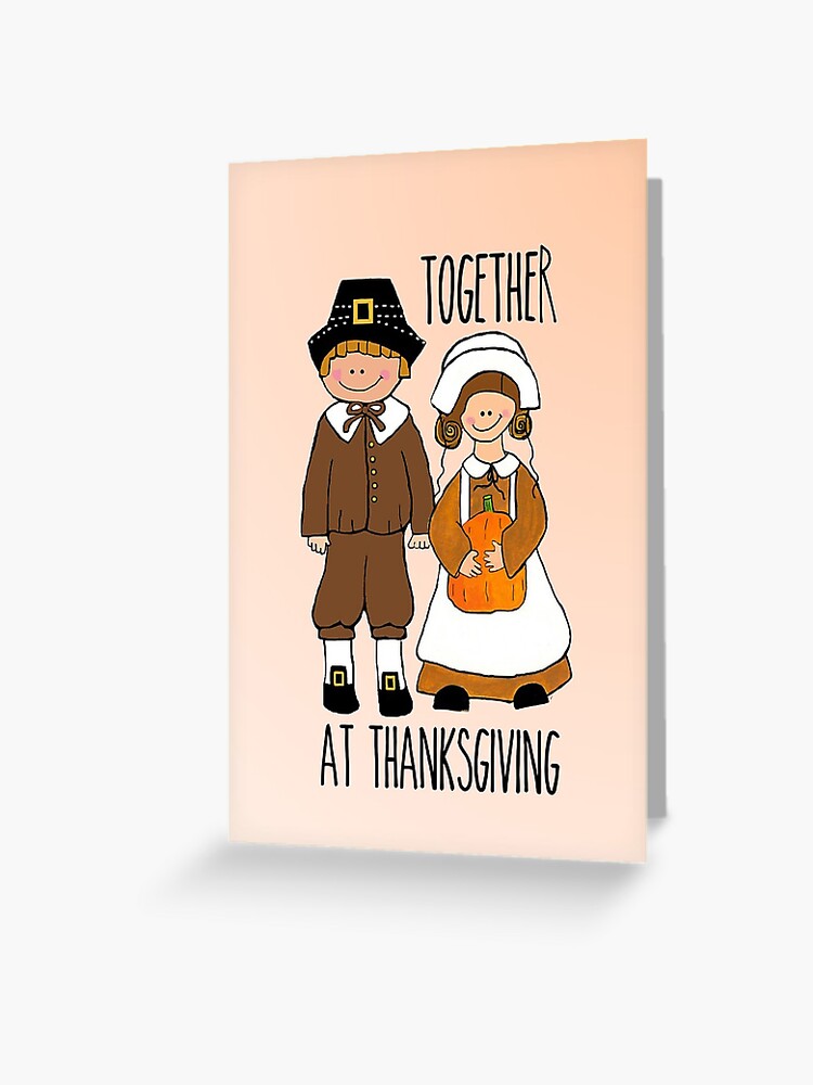 Thumbnail 1 of 2, Greeting Card, Together at Thanksgiving designed and sold by ChrisQ25.