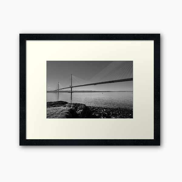 Queensferry Crossing, South Queensferry, Scotland. Framed Art Print