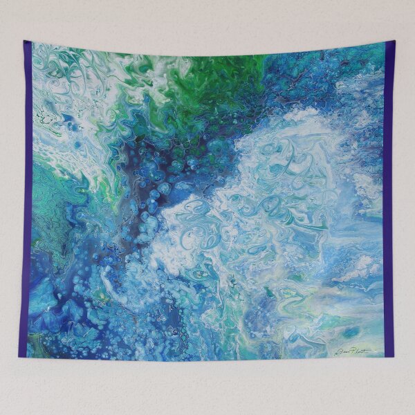 Item preview, Blue Lagoon Abstract 1 designed and sold by Jean Plout.