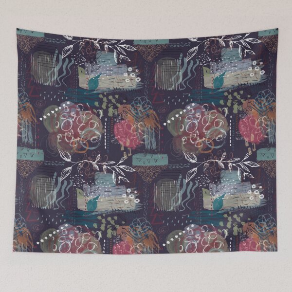 Item preview, Inky Abstract 14 designed and sold by Alaina Jensen Ltd.
