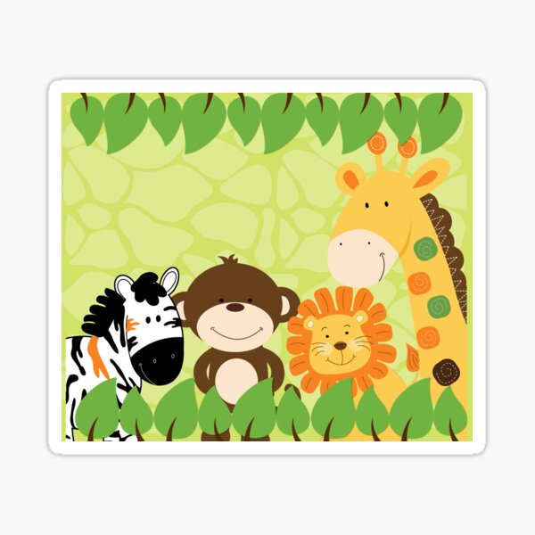 Jungle Safari Animals Sticker