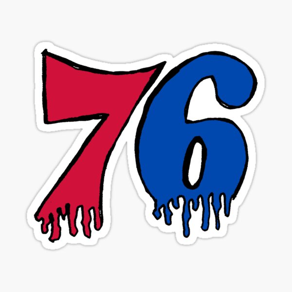 Philadelphia Sixers sticker, Philly basketball sticker, 76ers fan art, –  exit343design