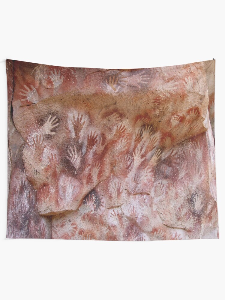 Alternate view of #Cave #painting, #parietal #art, paleolithic cave paintings Tapestry