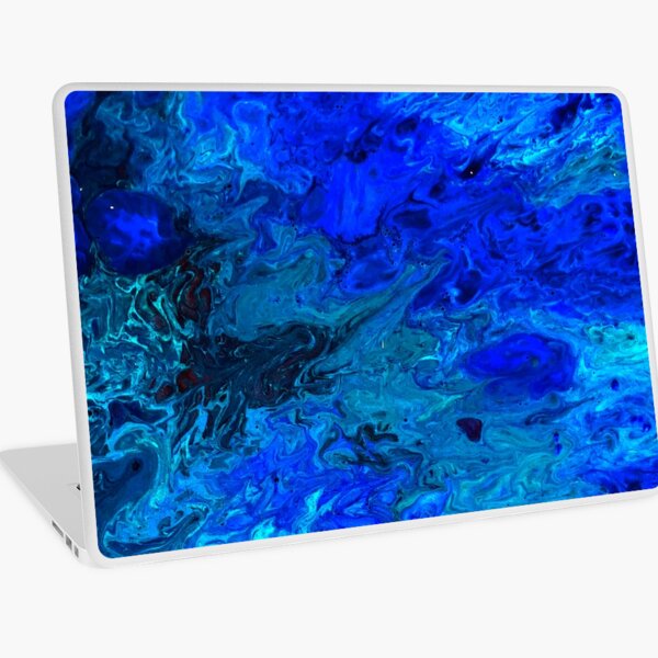 Blue ripple Laptop Skin