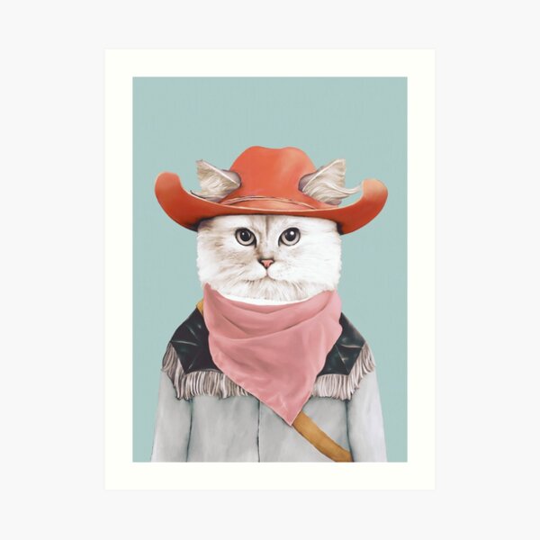 Rodeo Cat Kunstdruck