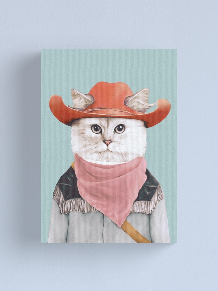 Alternate view of Rodeo Cat Canvas Print