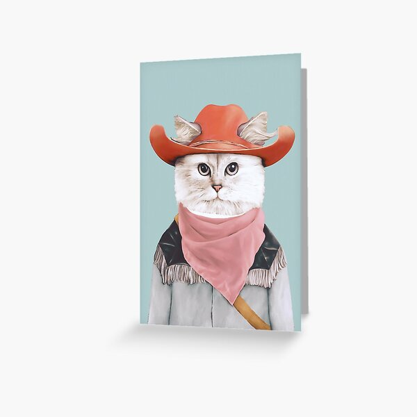 Rodeo Cat Grußkarte
