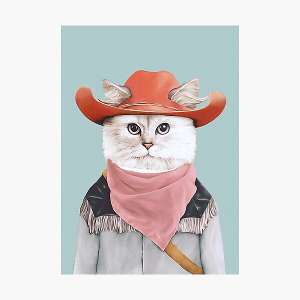 Rodeo Cat Photographic Print