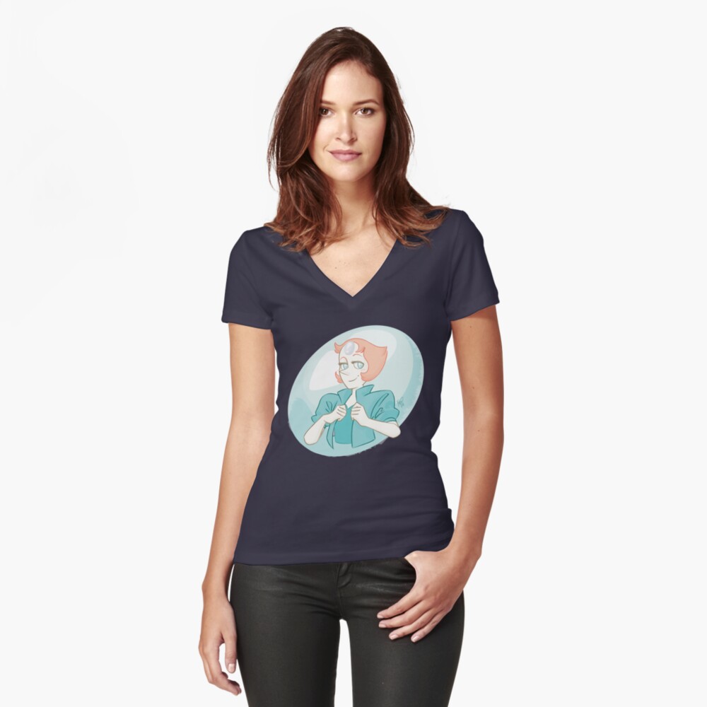 Item preview, Fitted V-Neck T-Shirt designed and sold by Misty-Dragonfly.