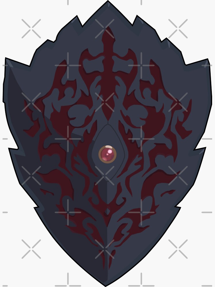 "Cursed Shield" Sticker for Sale by Howlite7 | Redbubble