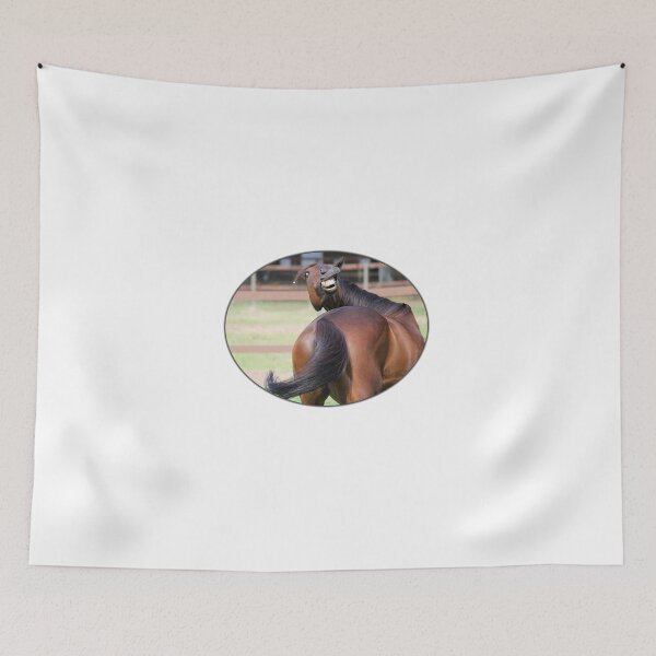 Item preview, Funny Horse pulling amazing pose - Rear end booty  designed and sold by NumbTs.