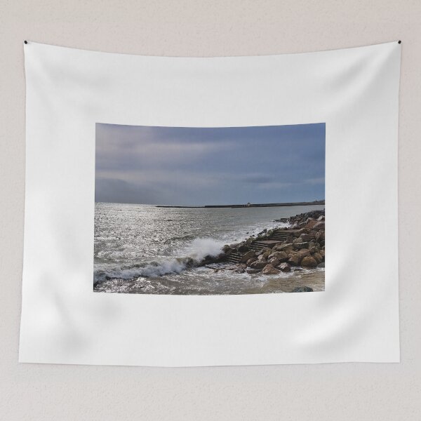 Item preview, A Stormy View Towards The Harbour - Lyme Regis designed and sold by Dorset Girl.